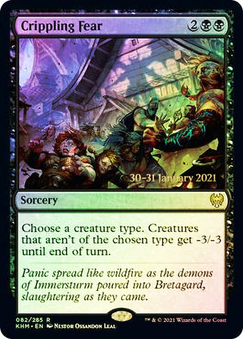 Crippling Fear [Kaldheim Prerelease Promos] | I Want That Stuff Brandon