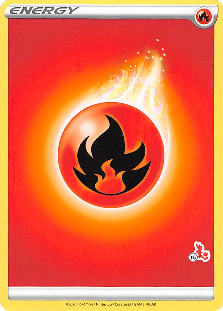 Fire Energy (Cinderace Stamp #16) [Battle Academy 2022] | I Want That Stuff Brandon