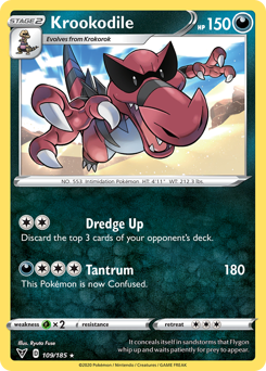 Krookodile (109/185) [Sword & Shield: Vivid Voltage] | I Want That Stuff Brandon