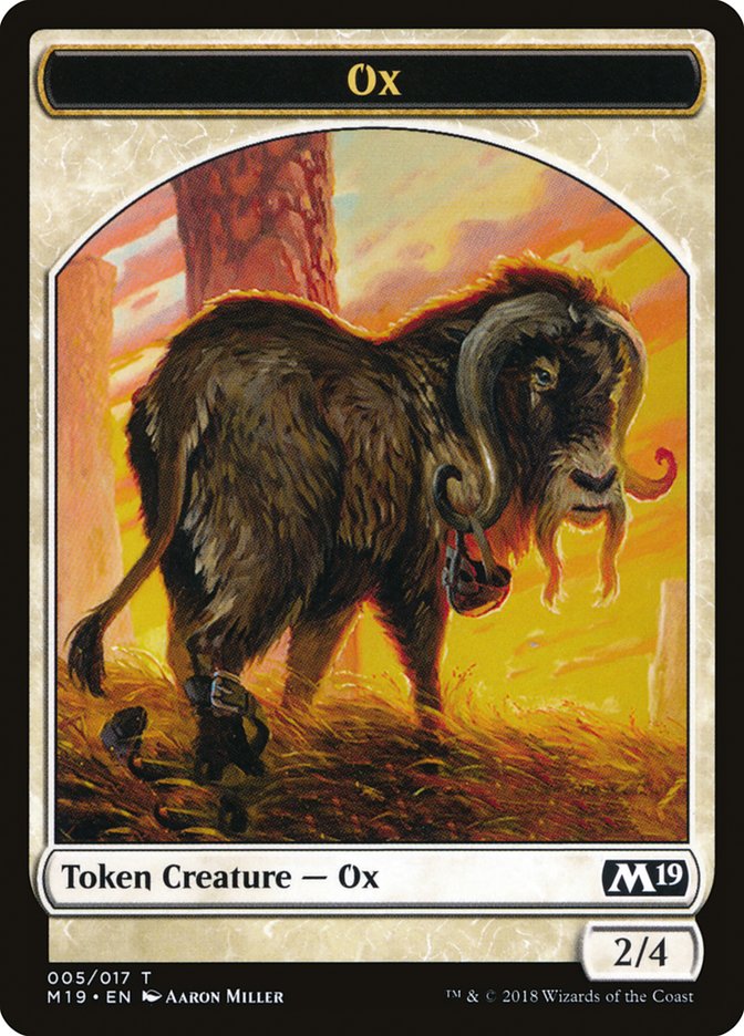 Ox Token [Core Set 2019 Tokens] | I Want That Stuff Brandon