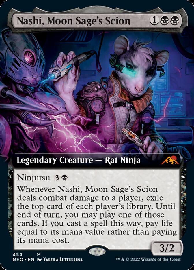 Nashi, Moon Sage's Scion (Extended Art) [Kamigawa: Neon Dynasty] | I Want That Stuff Brandon