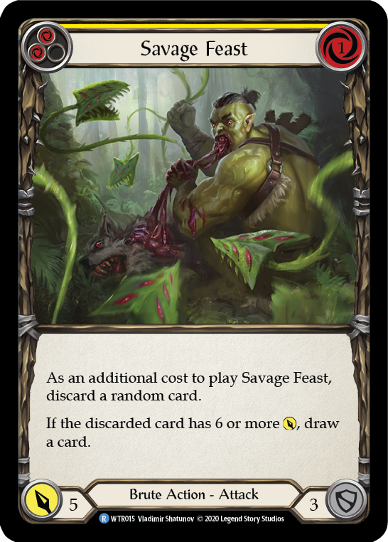 Savage Feast (Yellow) [WTR015] Unlimited Edition Normal | I Want That Stuff Brandon