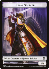Human Soldier // Elephant Double-Sided Token [Phyrexia: All Will Be One Commander Tokens] | I Want That Stuff Brandon