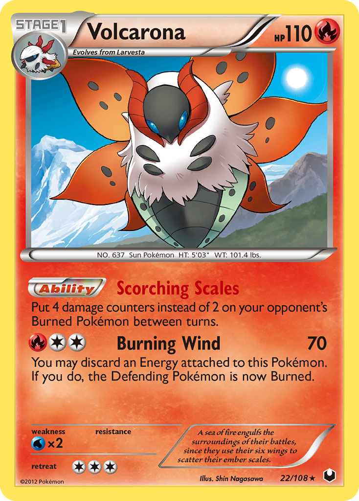 Volcarona (22/108) [Black & White: Dark Explorers] | I Want That Stuff Brandon