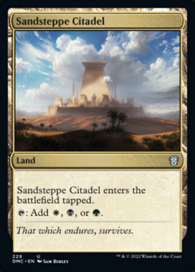 Sandsteppe Citadel [Dominaria United Commander] | I Want That Stuff Brandon