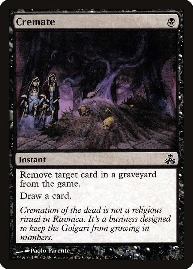 Cremate [Guildpact] | I Want That Stuff Brandon