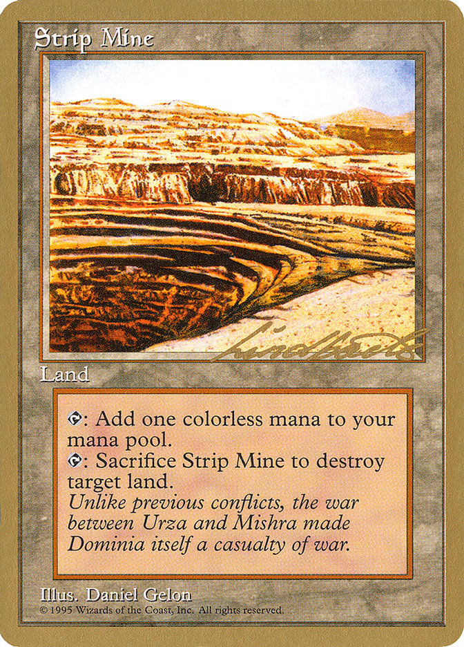 Strip Mine (Leon Lindback) [Pro Tour Collector Set] | I Want That Stuff Brandon