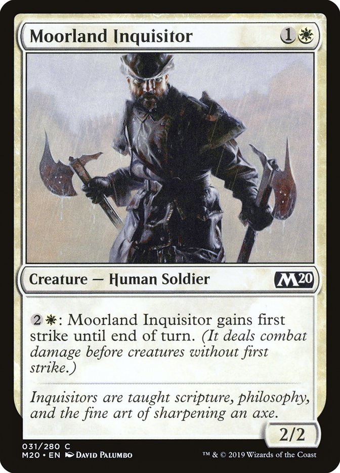 Moorland Inquisitor [Core Set 2020] | I Want That Stuff Brandon