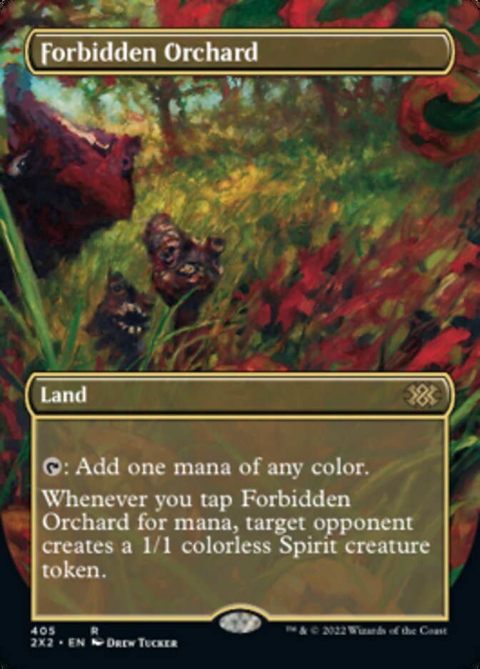 Forbidden Orchard (Borderless Alternate Art) [Double Masters 2022] | I Want That Stuff Brandon