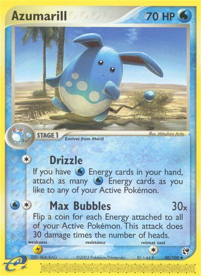 Azumarill (30/100) [EX: Sandstorm] | I Want That Stuff Brandon