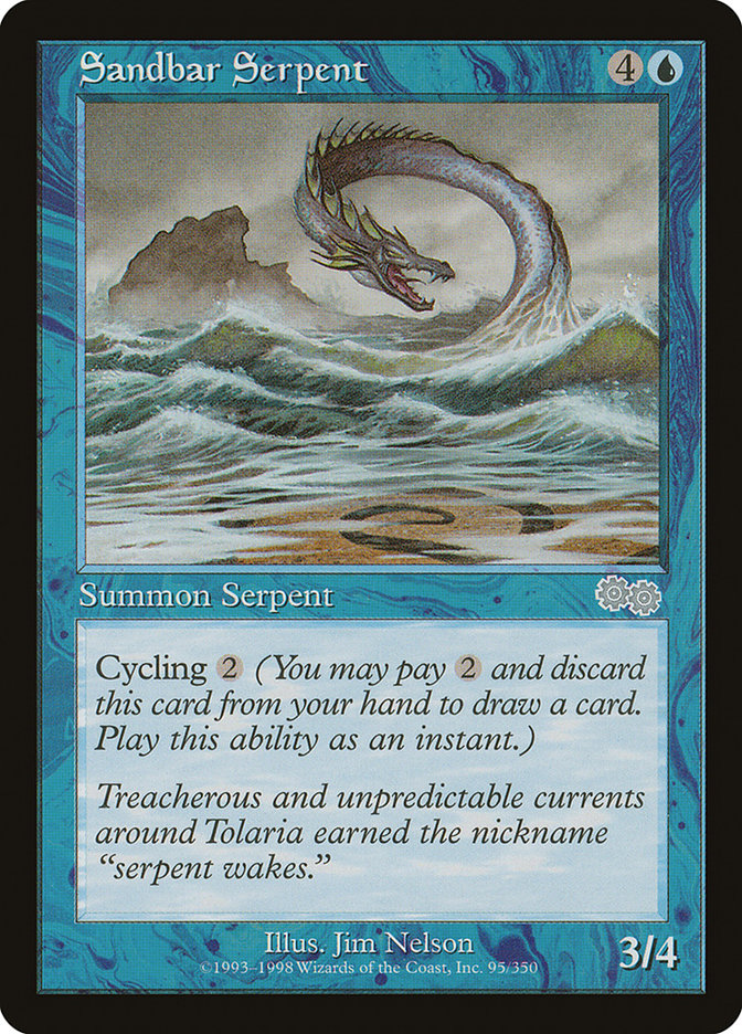 Sandbar Serpent [Urza's Saga] | I Want That Stuff Brandon