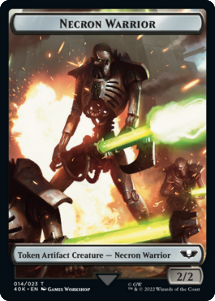 Necron Warrior // Insect Double-Sided (Surge Foil) [Warhammer 40,000 Tokens] | I Want That Stuff Brandon