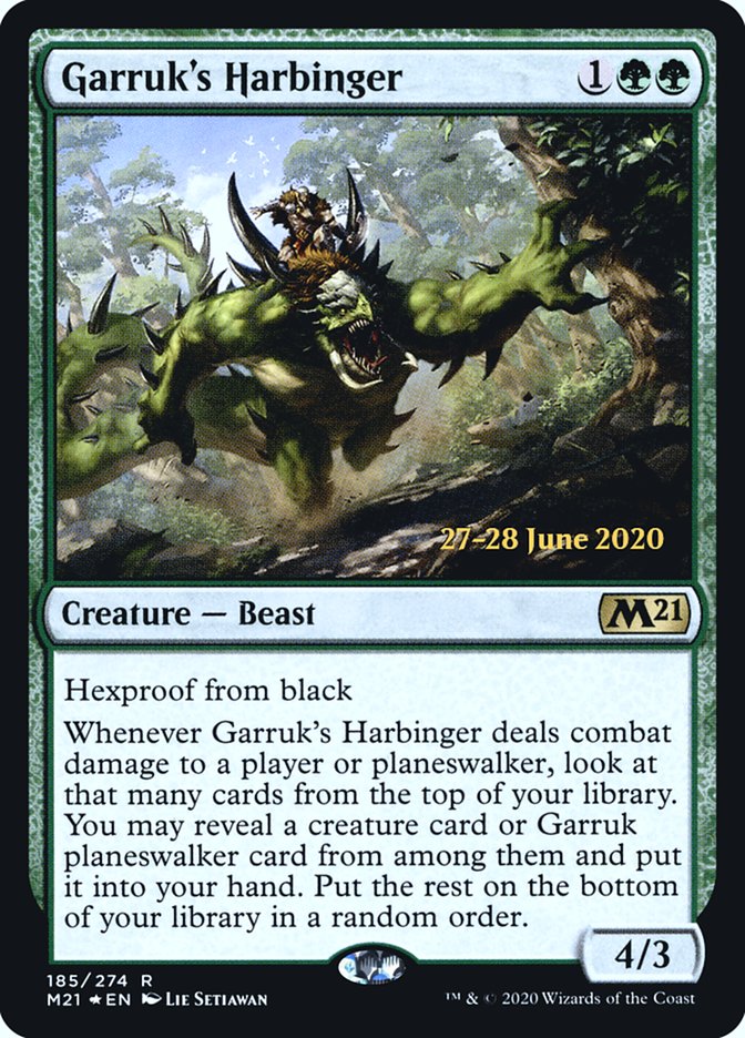 Garruk's Harbinger [Core Set 2021 Prerelease Promos] | I Want That Stuff Brandon