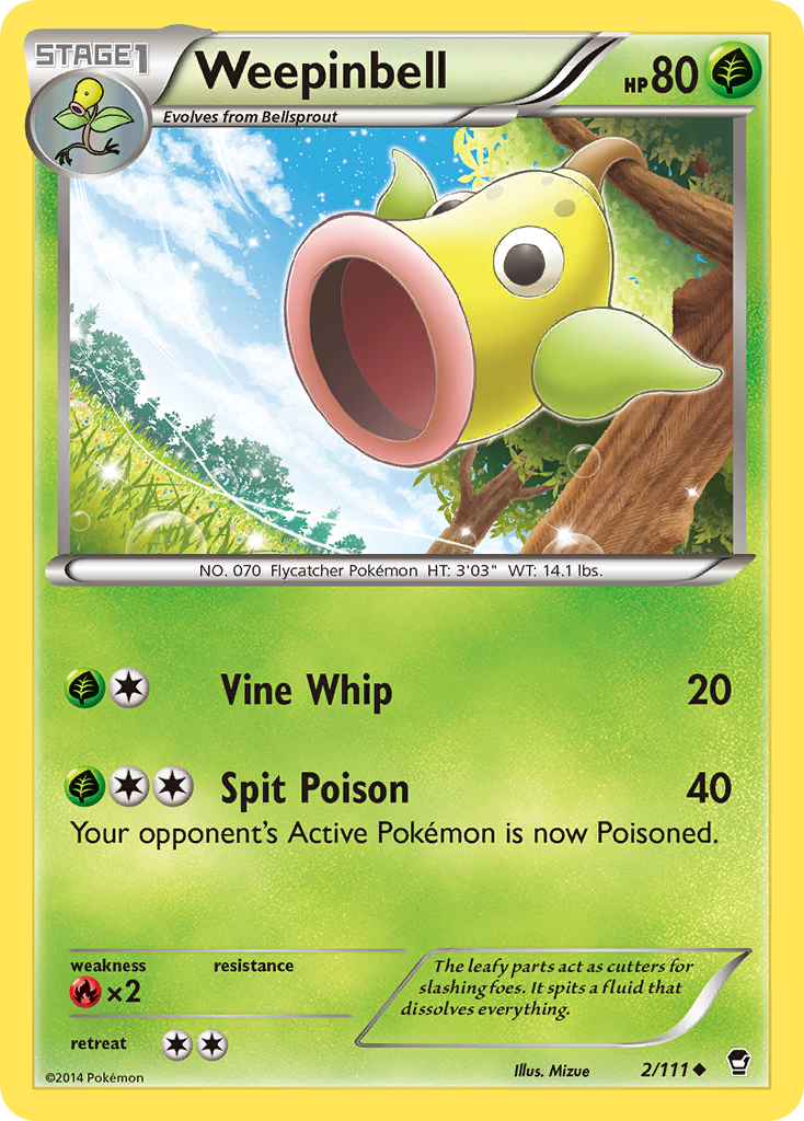 Weepinbell (2/111) [XY: Furious Fists] | I Want That Stuff Brandon