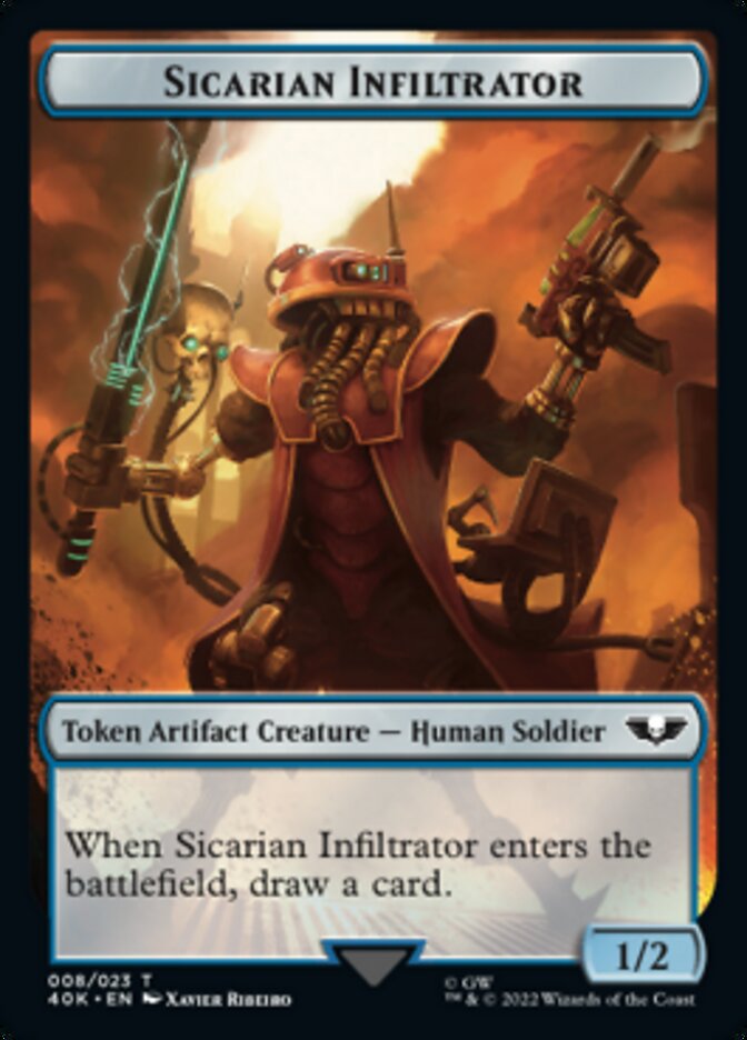 Soldier (003) // Sicarian Infiltrator Double-Sided Token [Warhammer 40,000 Tokens] | I Want That Stuff Brandon