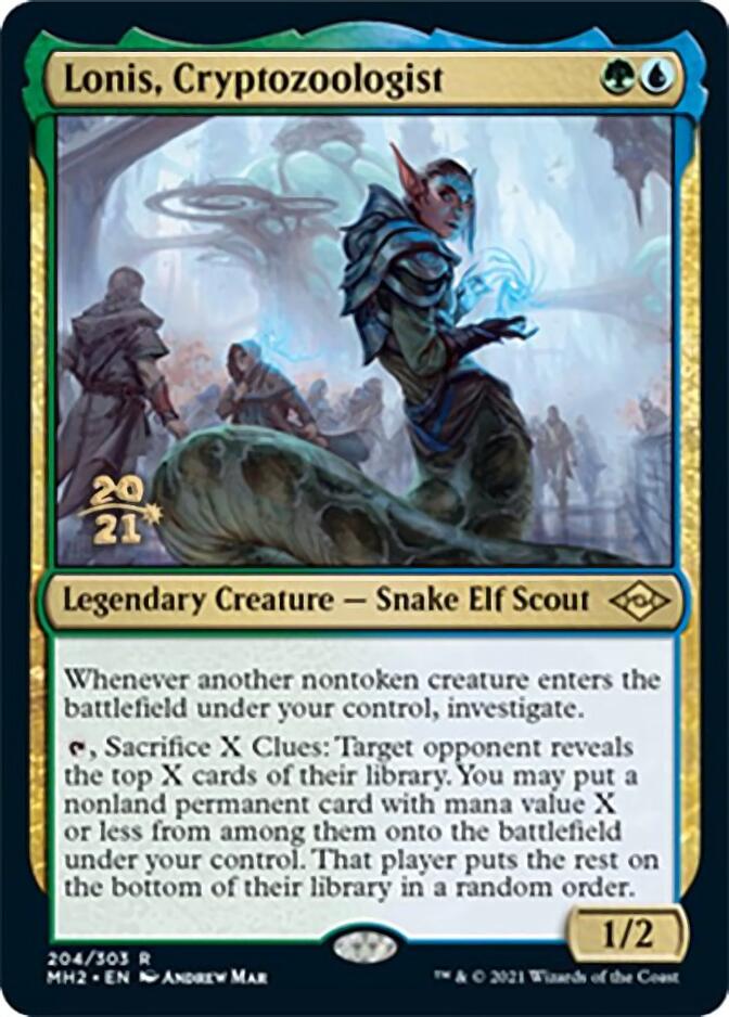 Lonis, Cryptozoologist [Modern Horizons 2 Prerelease Promos] | I Want That Stuff Brandon