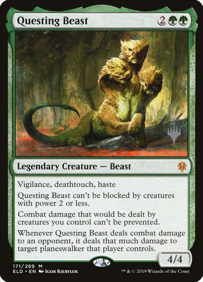 Questing Beast (Promo Pack) [Throne of Eldraine Promos] | I Want That Stuff Brandon