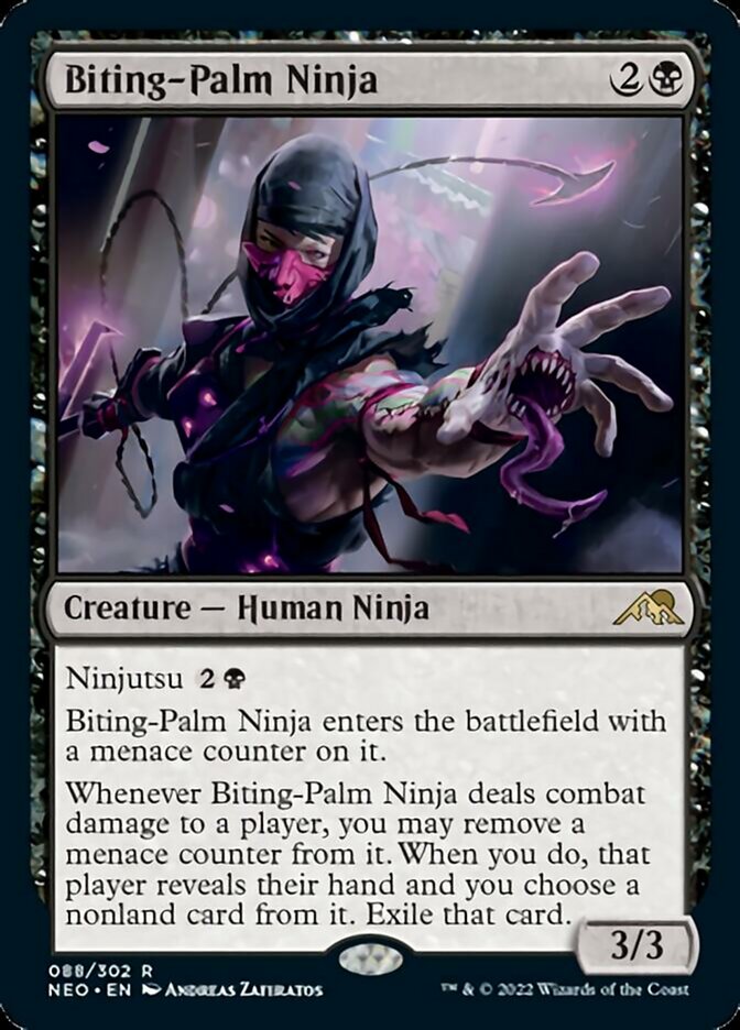 Biting-Palm Ninja [Kamigawa: Neon Dynasty] | I Want That Stuff Brandon