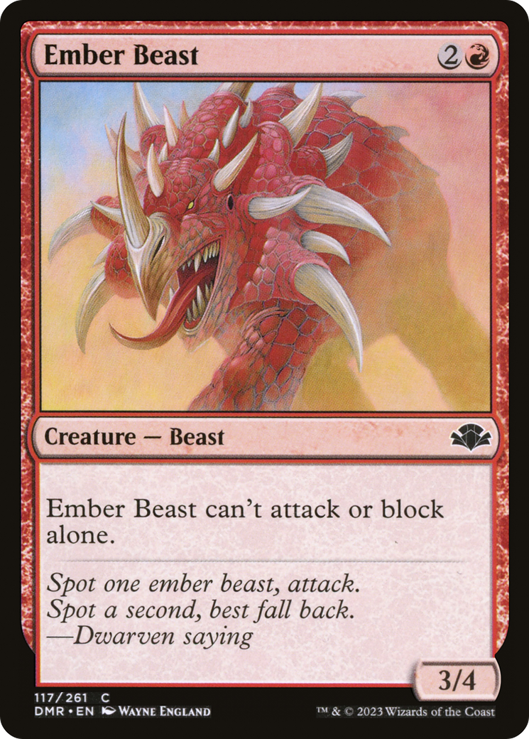 Ember Beast [Dominaria Remastered] | I Want That Stuff Brandon
