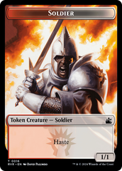 Spirit (0018) // Soldier Double-Sided Token [Ravnica Remastered Tokens] | I Want That Stuff Brandon