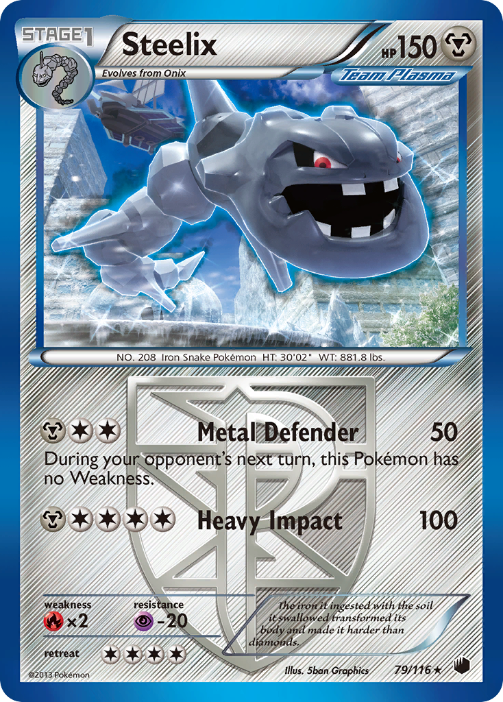 Steelix (79/116) [Black & White: Plasma Freeze] | I Want That Stuff Brandon