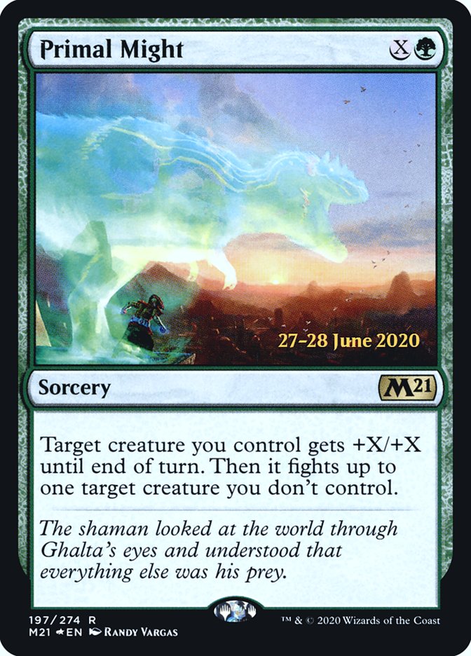 Primal Might [Core Set 2021 Prerelease Promos] | I Want That Stuff Brandon