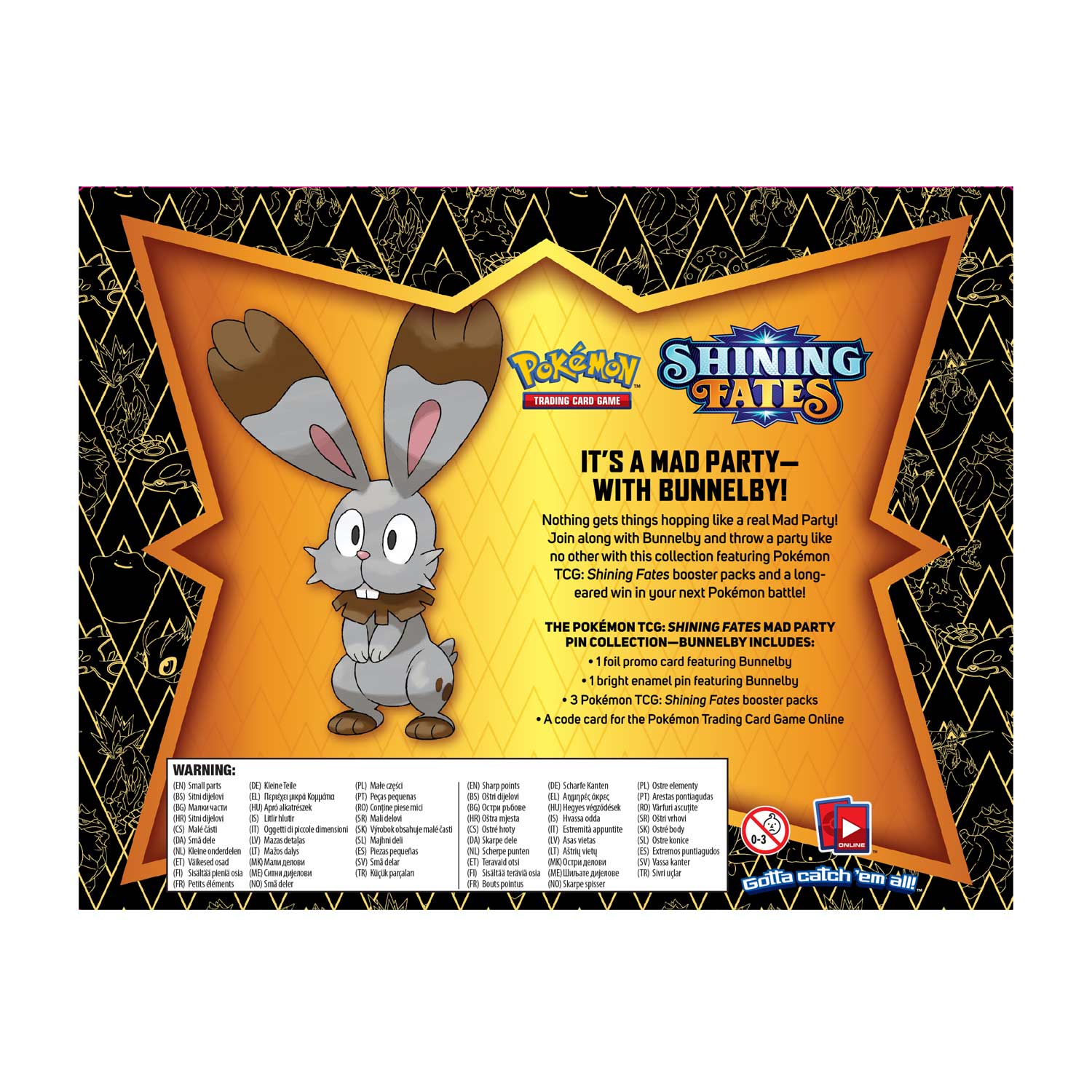 Shining Fates - Mad Party Pin Collection (Bunnelby) | I Want That Stuff Brandon