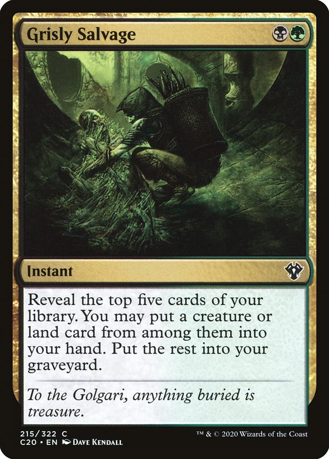 Grisly Salvage [Commander 2020] | I Want That Stuff Brandon