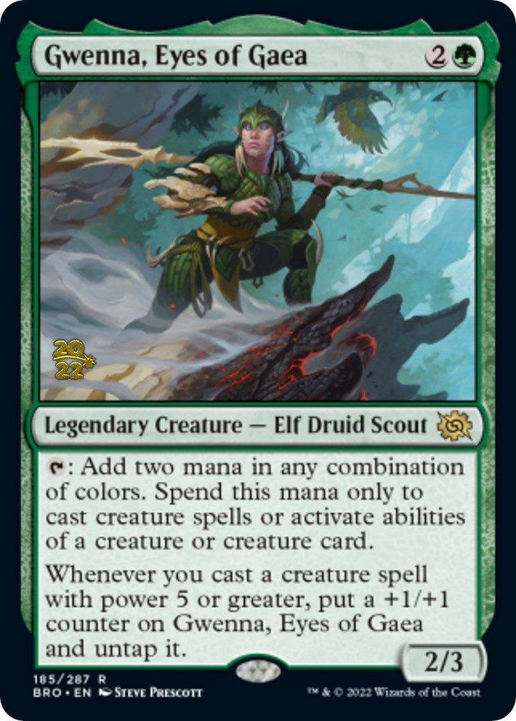 Gwenna, Eyes of Gaea [The Brothers' War Prerelease Promos] | I Want That Stuff Brandon