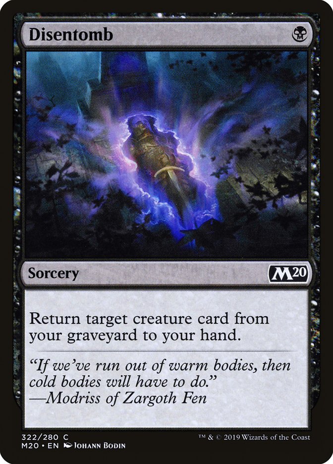 Disentomb [Core Set 2020] | I Want That Stuff Brandon