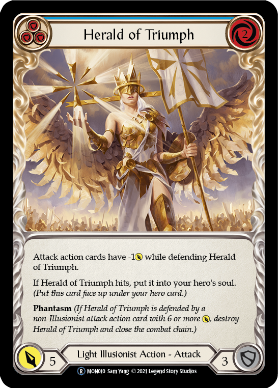 Herald of Triumph (Blue) [U-MON010] Unlimited Edition Normal | I Want That Stuff Brandon