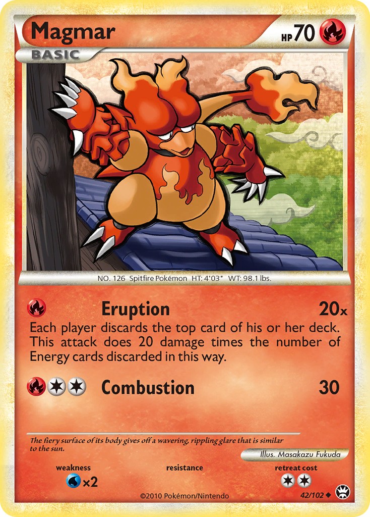 Magmar (42/102) [HeartGold & SoulSilver: Triumphant] | I Want That Stuff Brandon