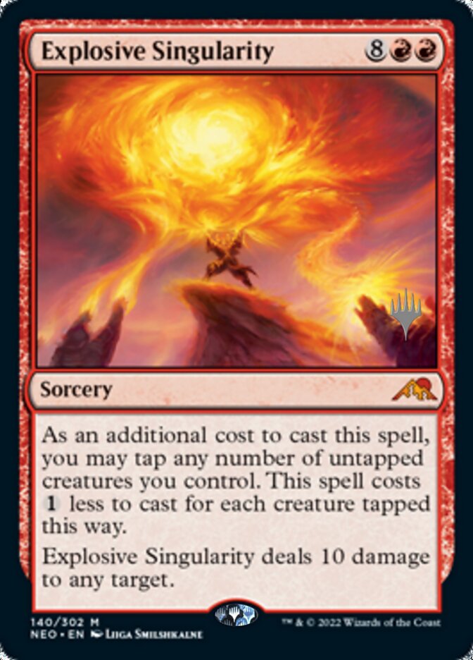 Explosive Singularity (Promo Pack) [Kamigawa: Neon Dynasty Promos] | I Want That Stuff Brandon