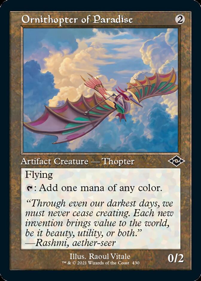 Ornithopter of Paradise (Retro Foil Etched) [Modern Horizons 2] | I Want That Stuff Brandon