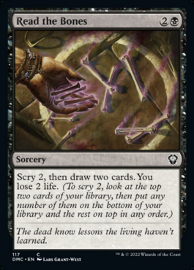 Read the Bones [Dominaria United Commander] | I Want That Stuff Brandon