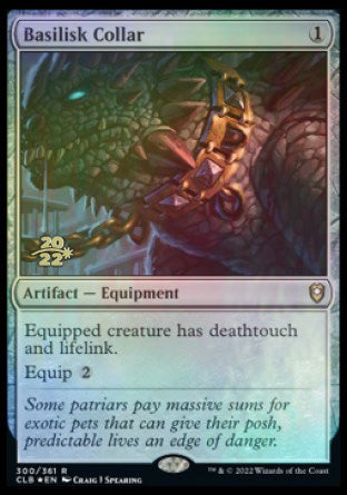 Basilisk Collar [Commander Legends: Battle for Baldur's Gate Prerelease Promos] | I Want That Stuff Brandon