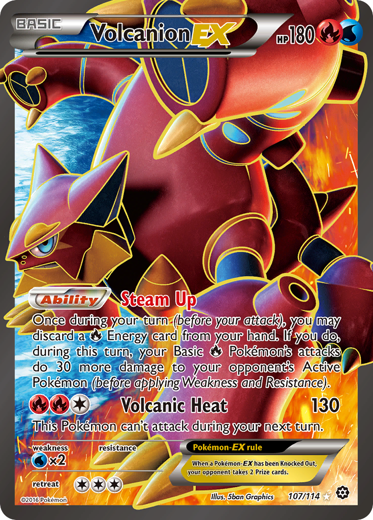 Volcanion EX (107/114) [XY: Steam Siege] | I Want That Stuff Brandon