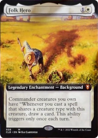 Folk Hero (Extended Art) [Commander Legends: Battle for Baldur's Gate] | I Want That Stuff Brandon