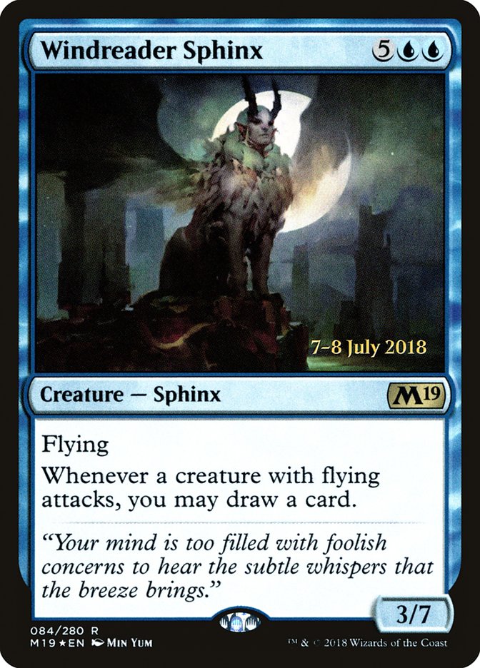 Windreader Sphinx [Core Set 2019 Prerelease Promos] | I Want That Stuff Brandon