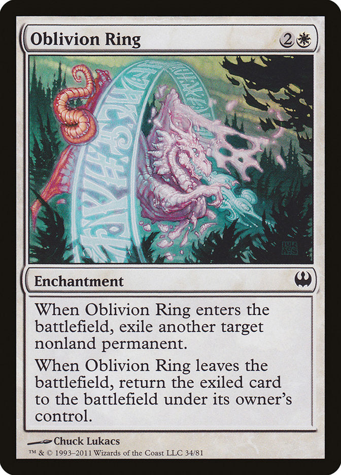 Oblivion Ring [Duel Decks: Knights vs. Dragons] | I Want That Stuff Brandon