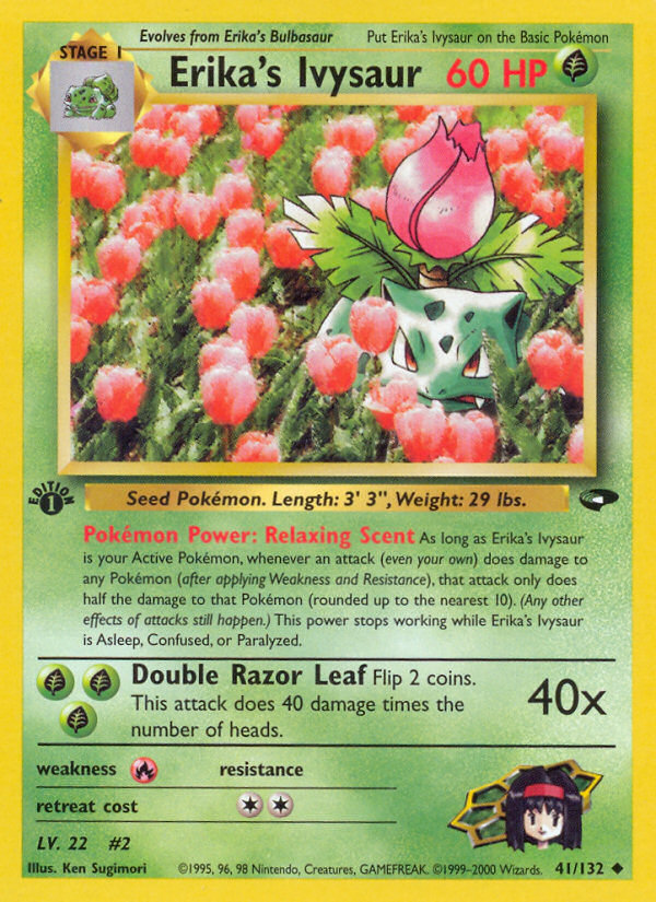 Erika's Ivysaur (41/132) [Gym Challenge 1st Edition] | I Want That Stuff Brandon