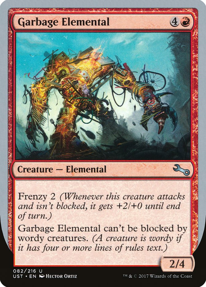 Garbage Elemental (2/4 Creature) [Unstable] | I Want That Stuff Brandon