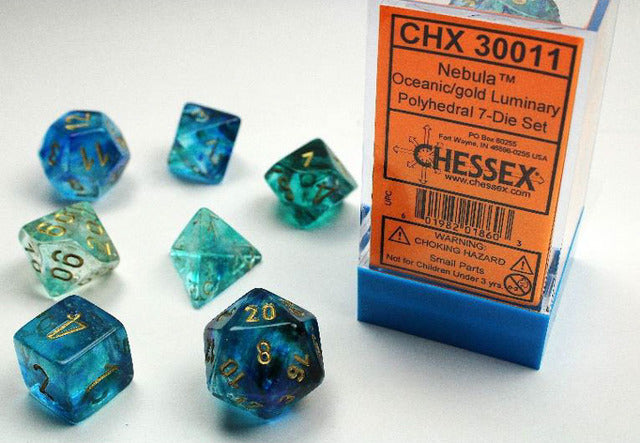 Chessex: Nebula 7-Die Set | I Want That Stuff Brandon