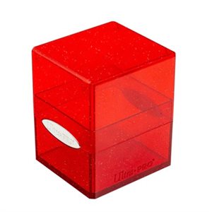 Satin Cube Deckbox: Glitter Red | I Want That Stuff Brandon