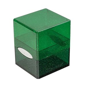 Satin Cube Deckbox: Glitter Green | I Want That Stuff Brandon