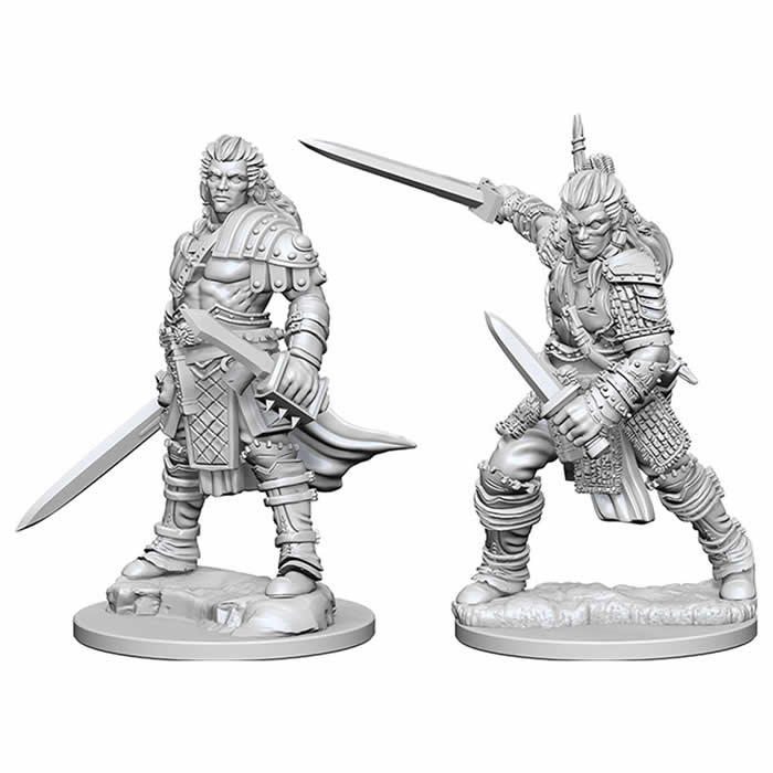 Pathfinder Battles Deep Cuts Unpainted Miniatures: Male Human Fighter | I Want That Stuff Brandon