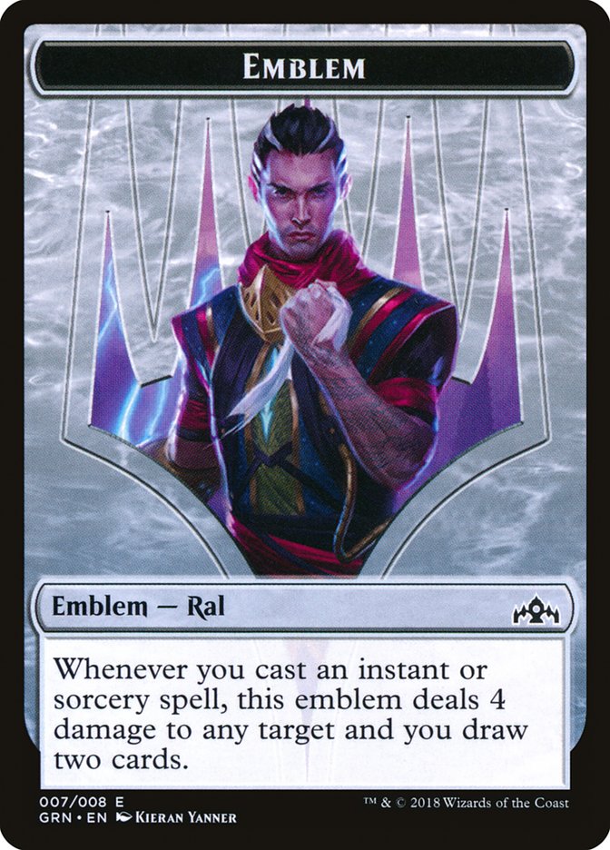 Ral, Izzet Viceroy Emblem [Guilds of Ravnica Tokens] | I Want That Stuff Brandon