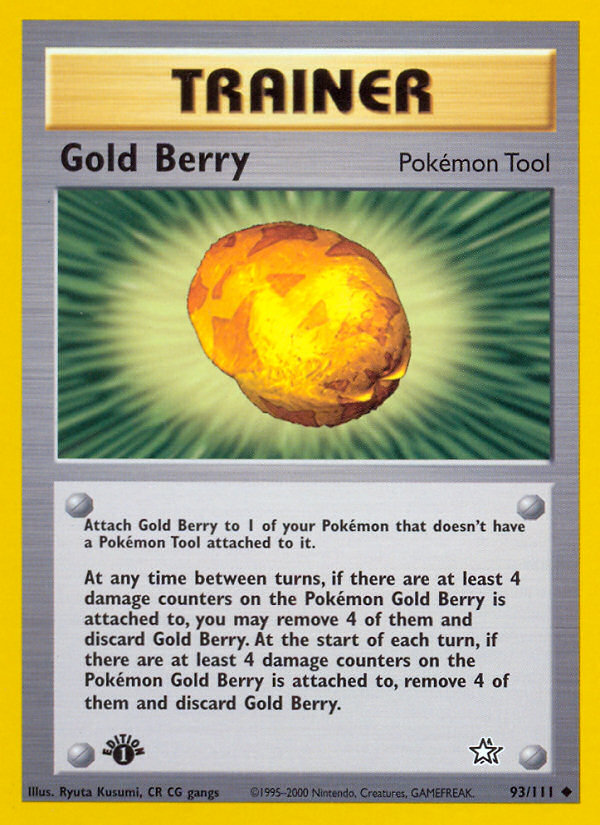 Gold Berry (93/111) [Neo Genesis 1st Edition] | I Want That Stuff Brandon