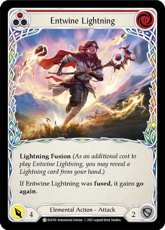 Entwine Lightning (Red) [ELE100] (Tales of Aria)  1st Edition Normal | I Want That Stuff Brandon