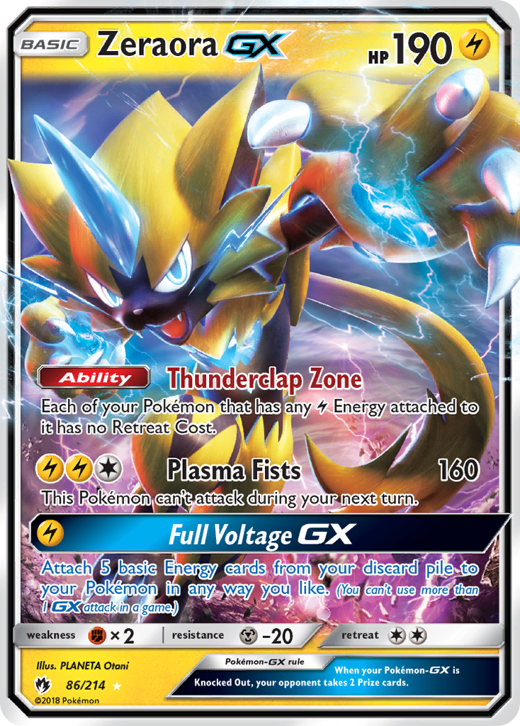 Zeraora GX (86/214) [Sun & Moon: Lost Thunder] | I Want That Stuff Brandon